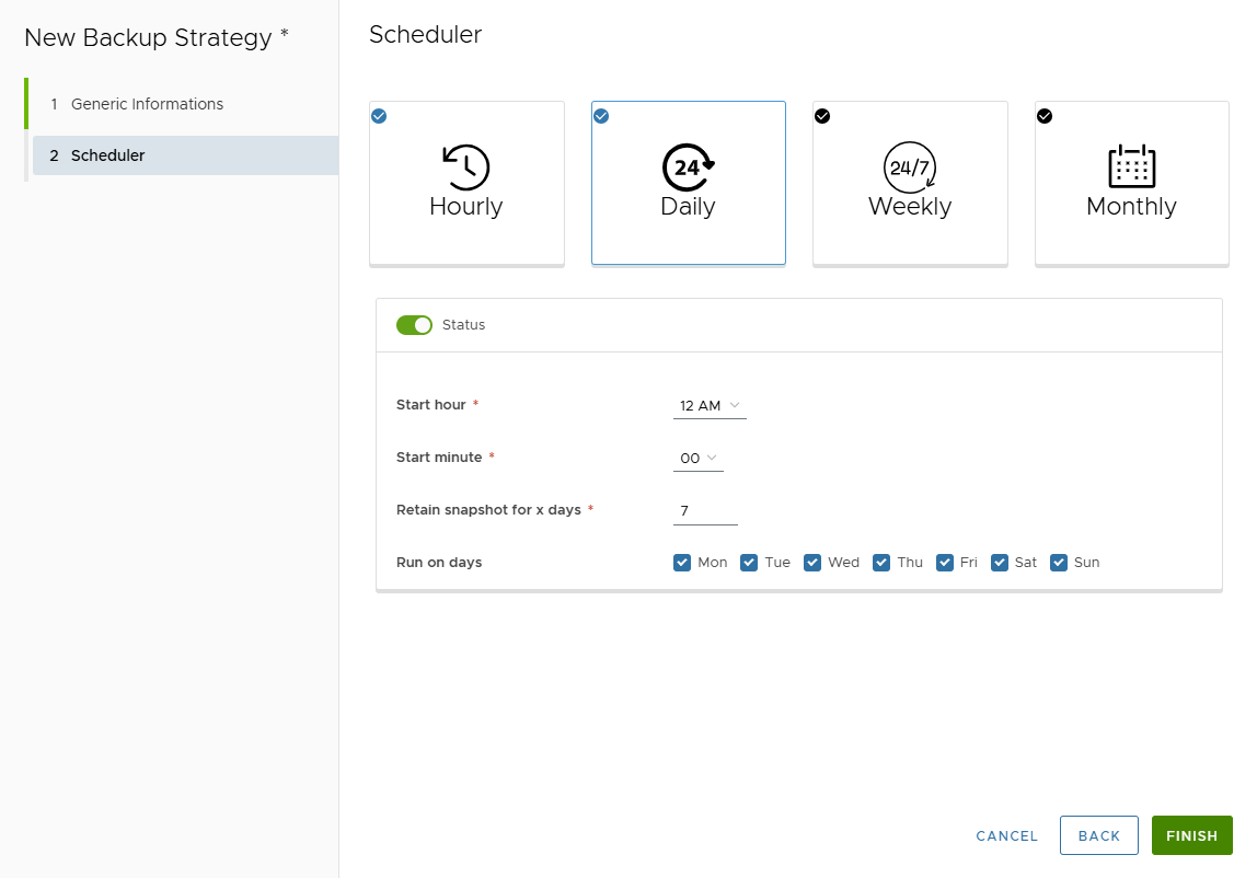 Backup Strategy Daily