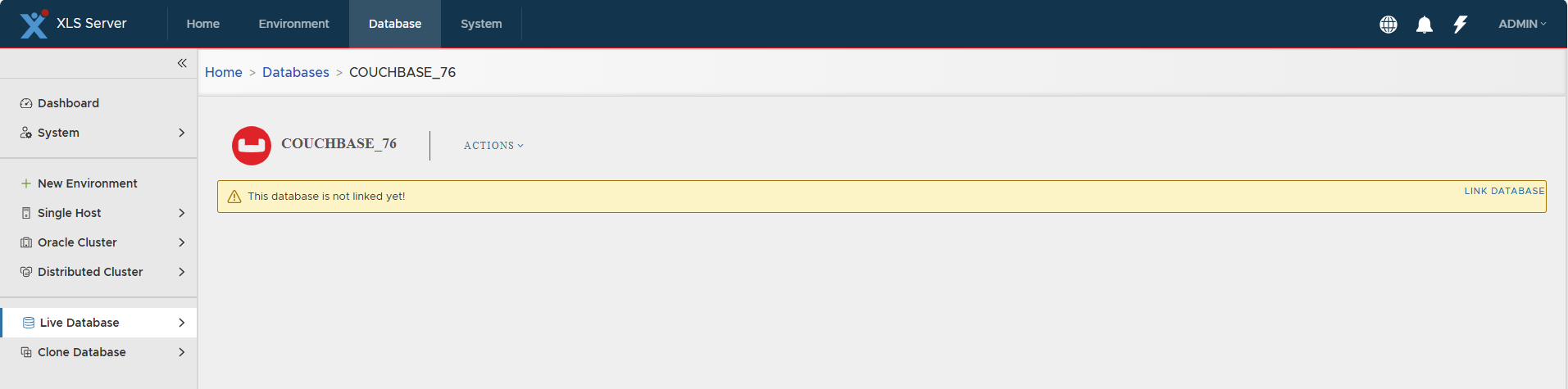 Non-linked Couchbase database