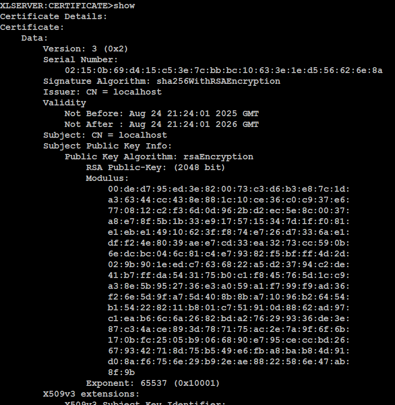 cli-certificate-show