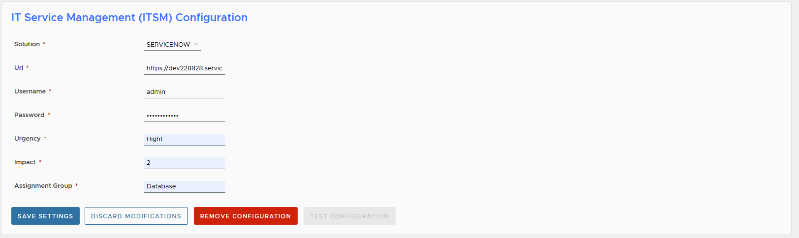notification-servicenow-configuration