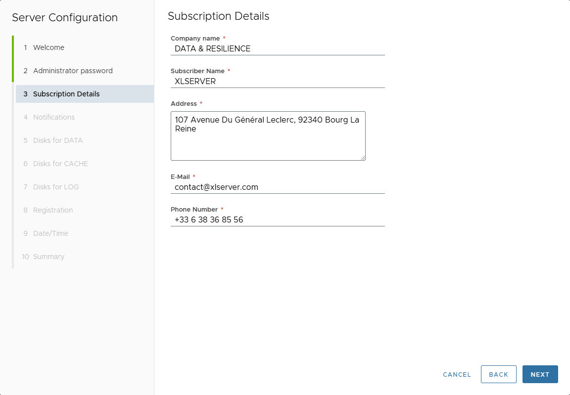 Subscription Form